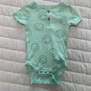 Smiley Ribbed Onesie